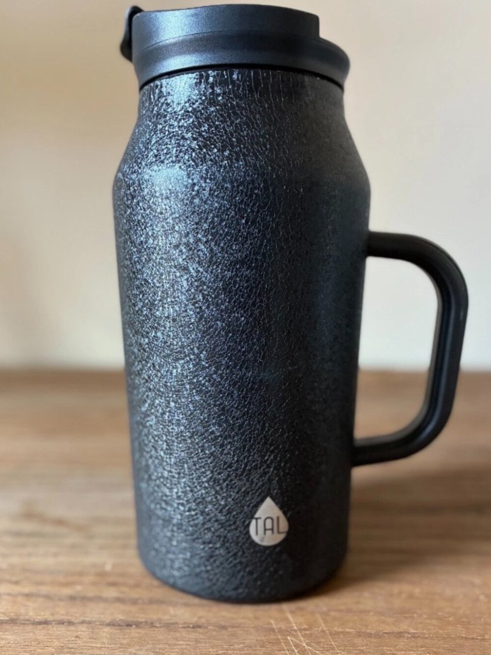 TAL 40oz Water Bottle; Basin Black; Rubber Ring Base; Pre-loved